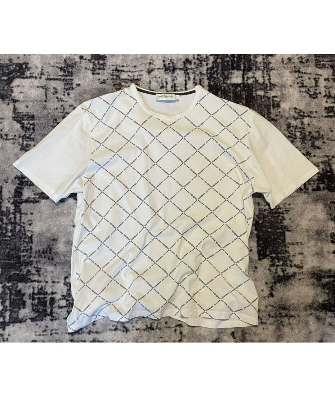 SAINT LAURENT Белая хлопковая футболка, фото 6