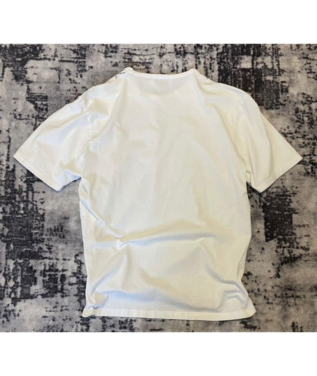 SAINT LAURENT Белая хлопковая футболка, фото 2