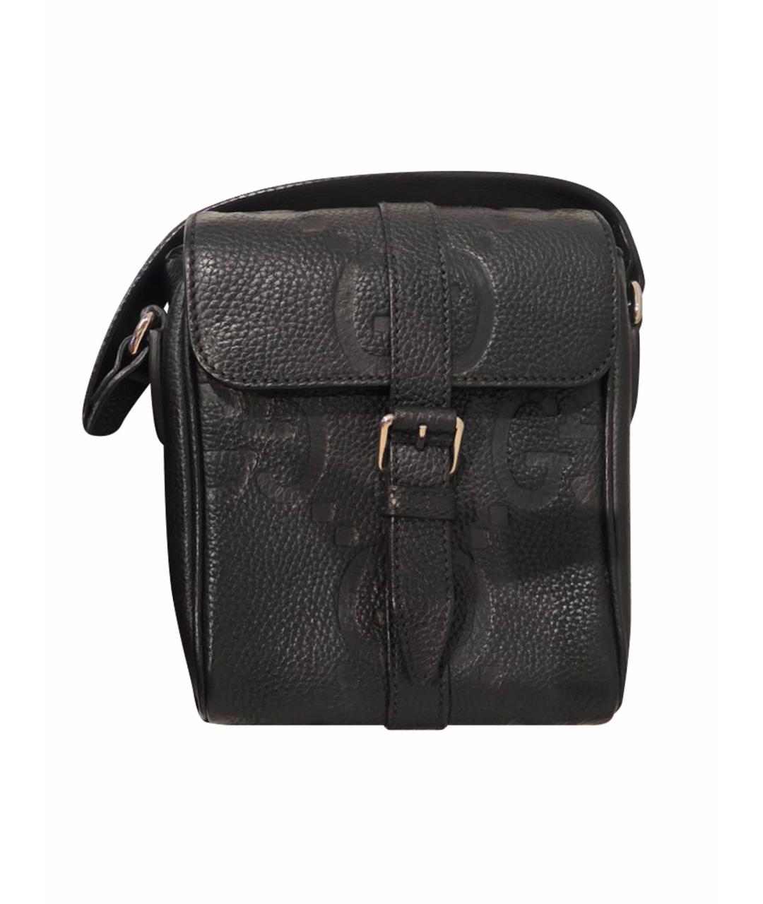 GUCCI Черная кожаная сумка на плечо, фото 1