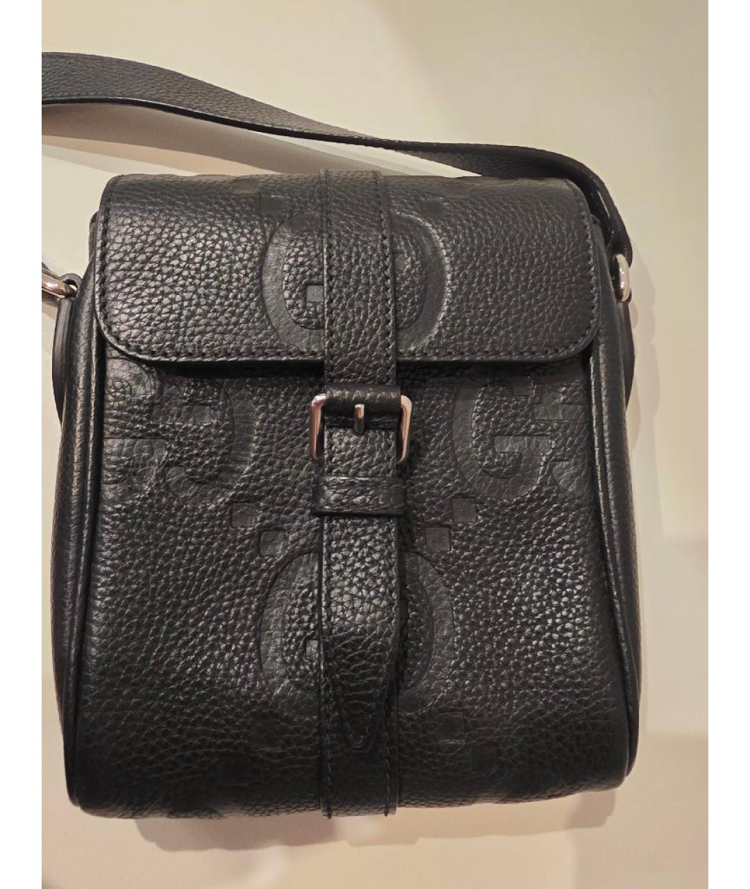 GUCCI Черная кожаная сумка на плечо, фото 2