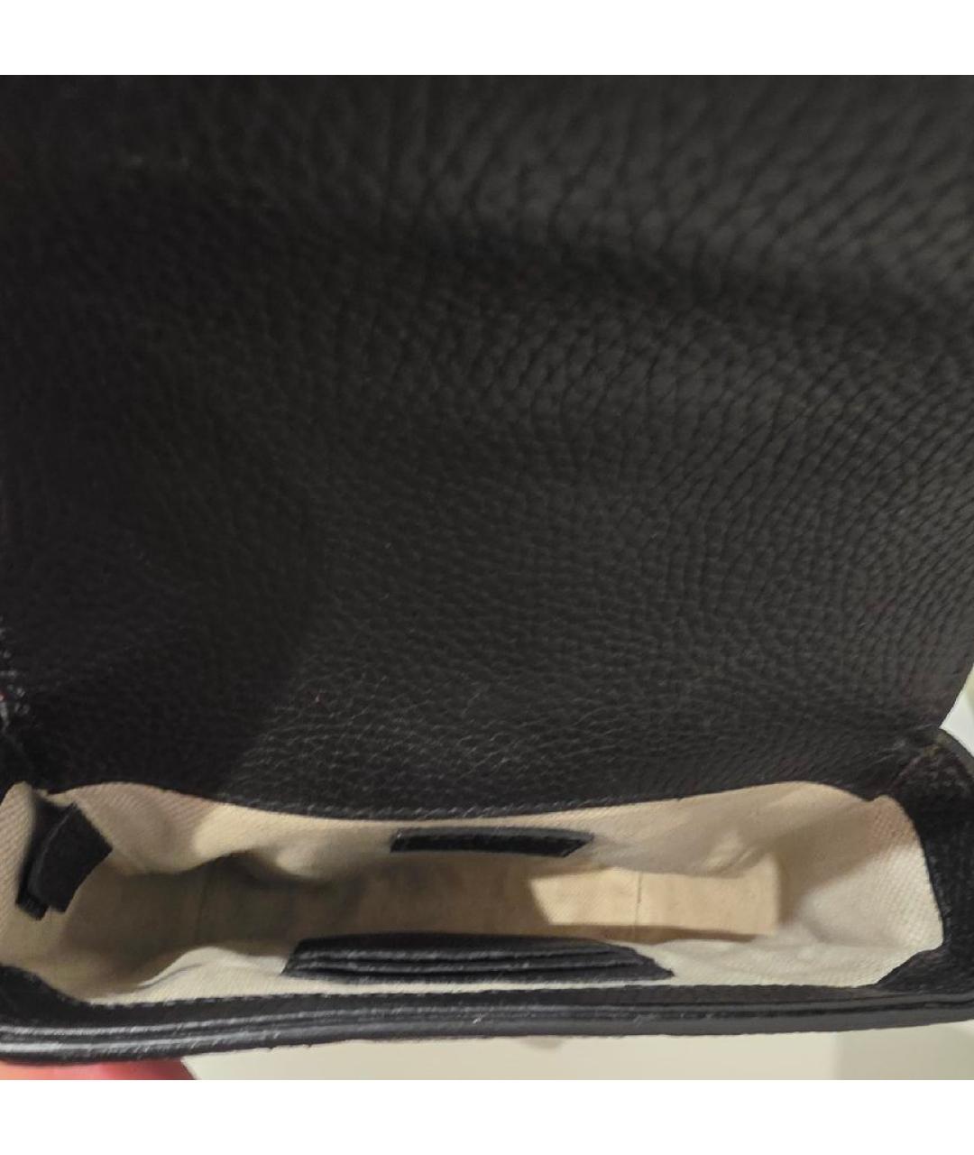 GUCCI Черная кожаная сумка на плечо, фото 3