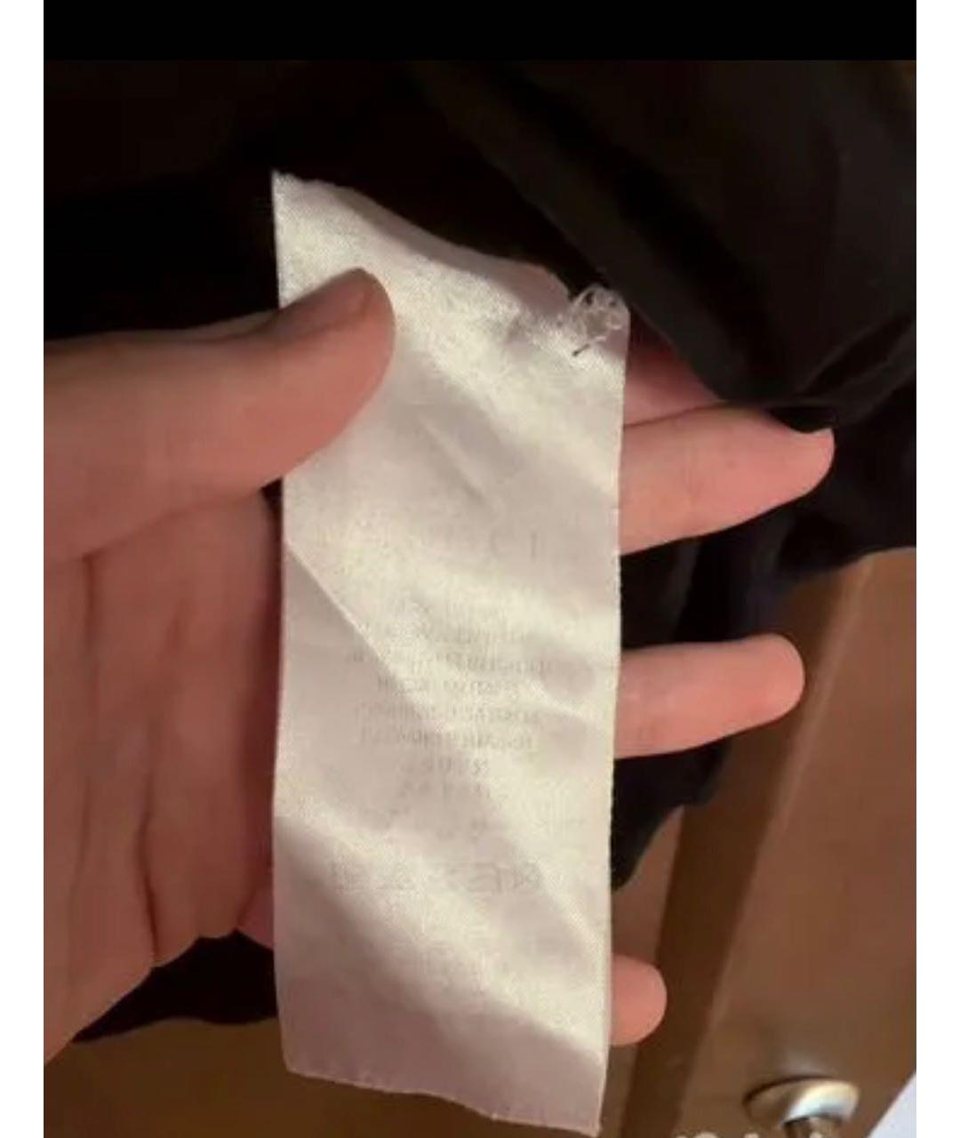 GUCCI Черная хлопковая футболка, фото 5