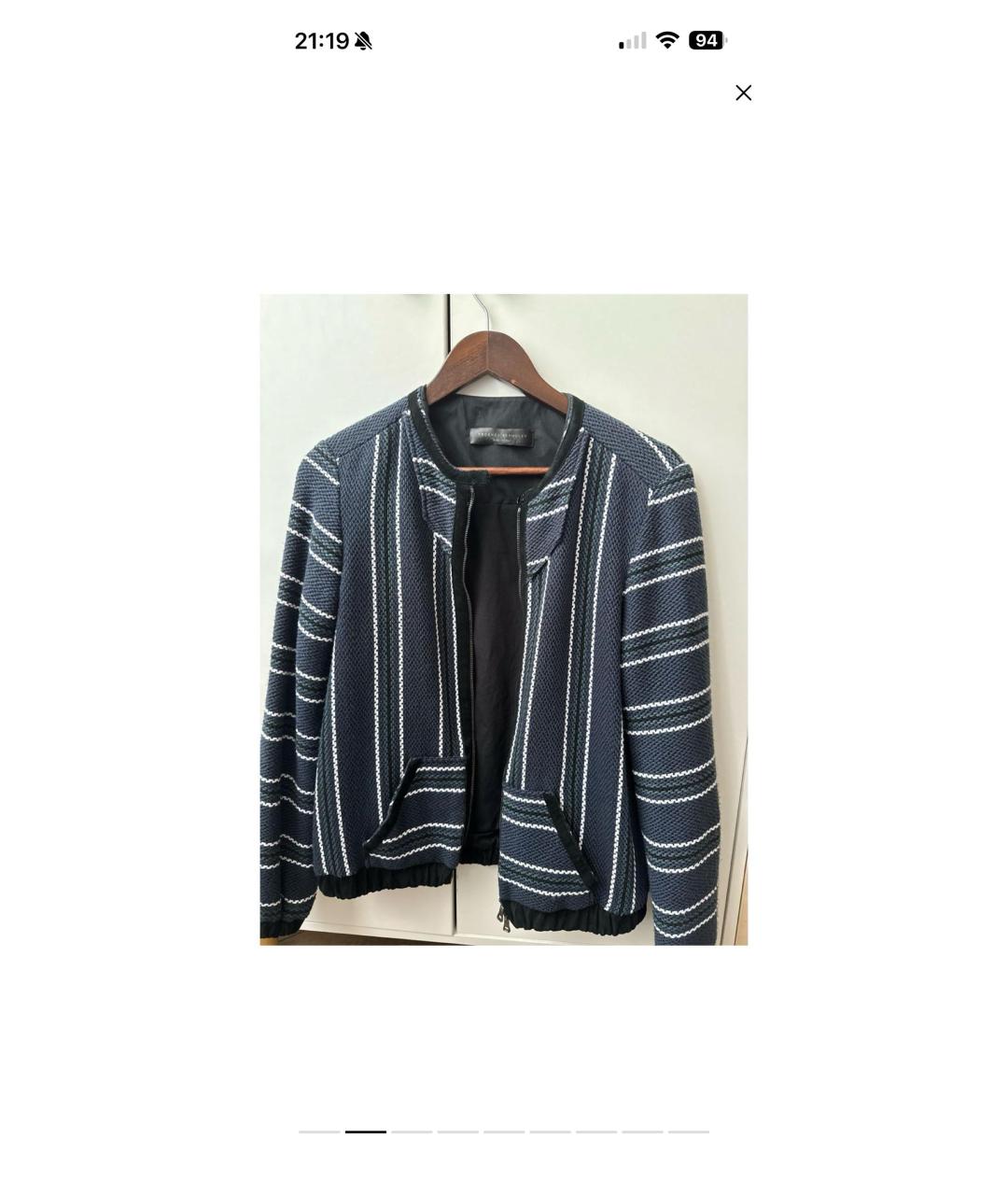 PROENZA SCHOULER Синяя хлопковая куртка, фото 2