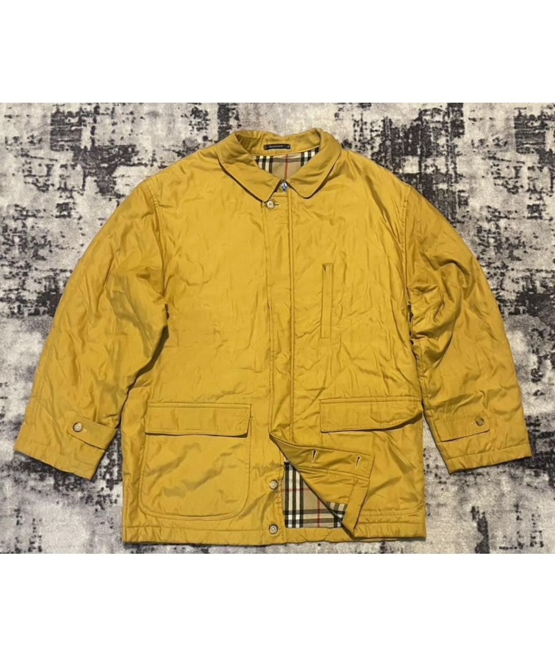 BURBERRY Горчичная шерстяная куртка, фото 8