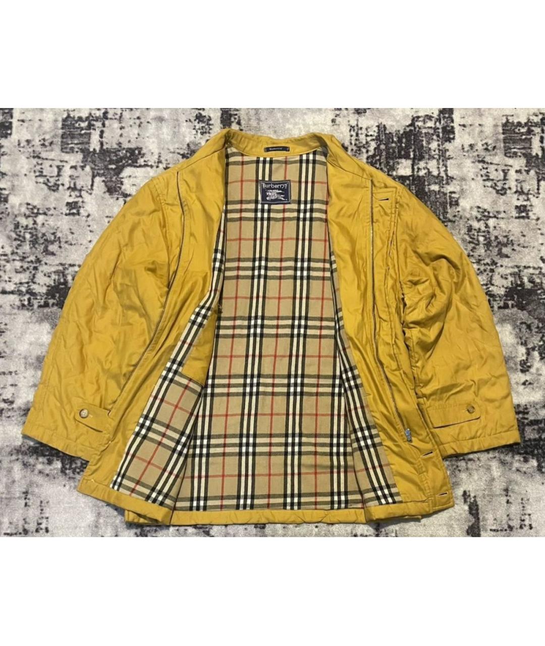 BURBERRY Горчичная шерстяная куртка, фото 3
