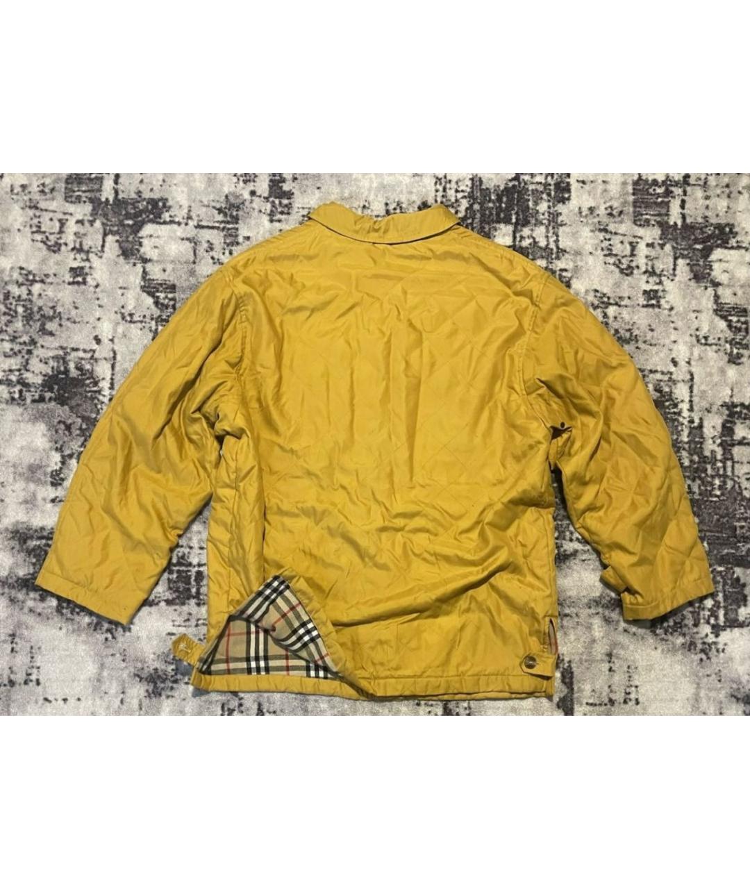BURBERRY Горчичная шерстяная куртка, фото 2