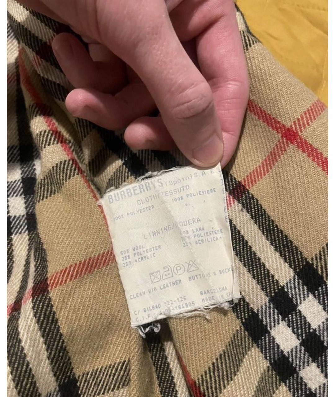 BURBERRY Горчичная шерстяная куртка, фото 7