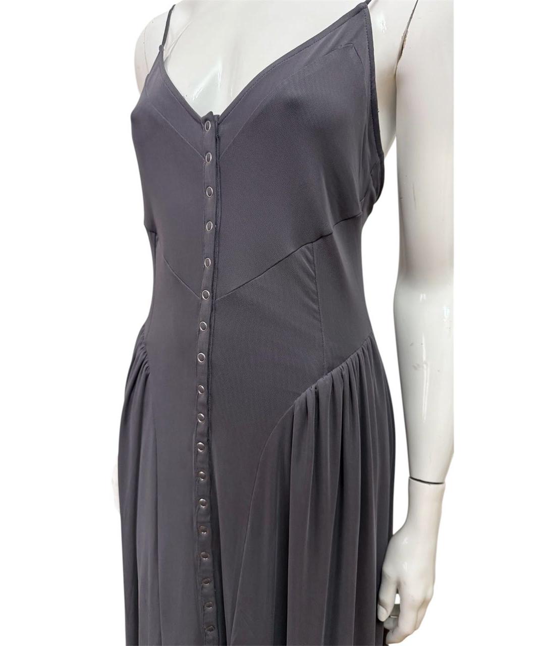 ROTATE Серое коктейльное платье, фото 4