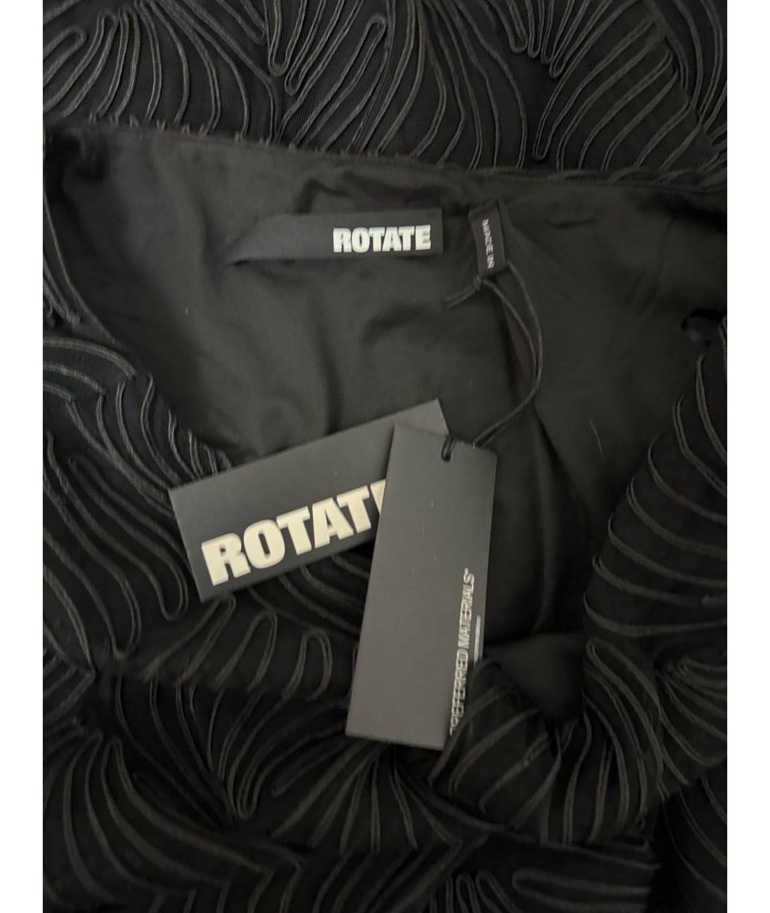 ROTATE Черное коктейльное платье, фото 6