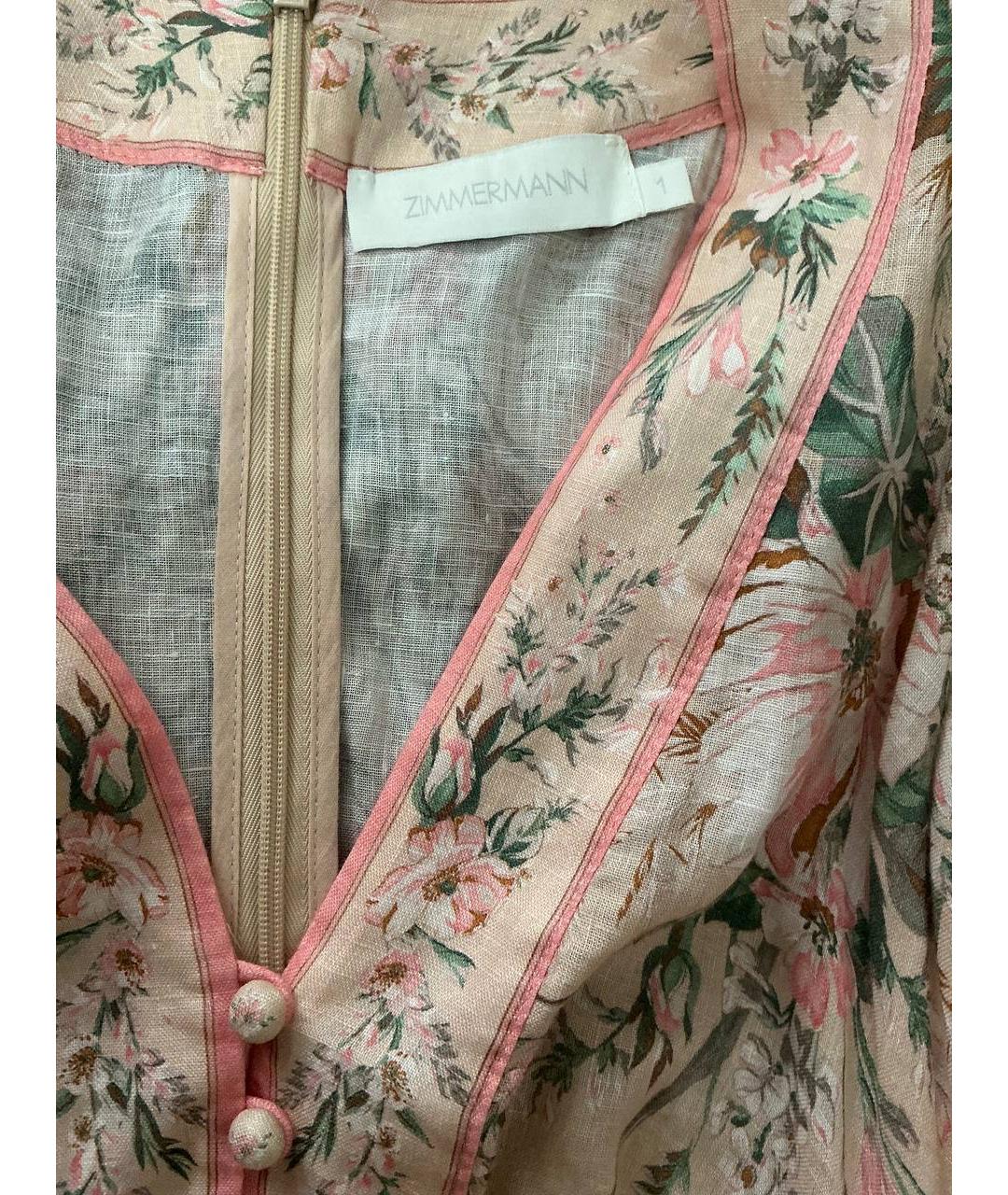 ZIMMERMANN Льняное повседневное платье, фото 2