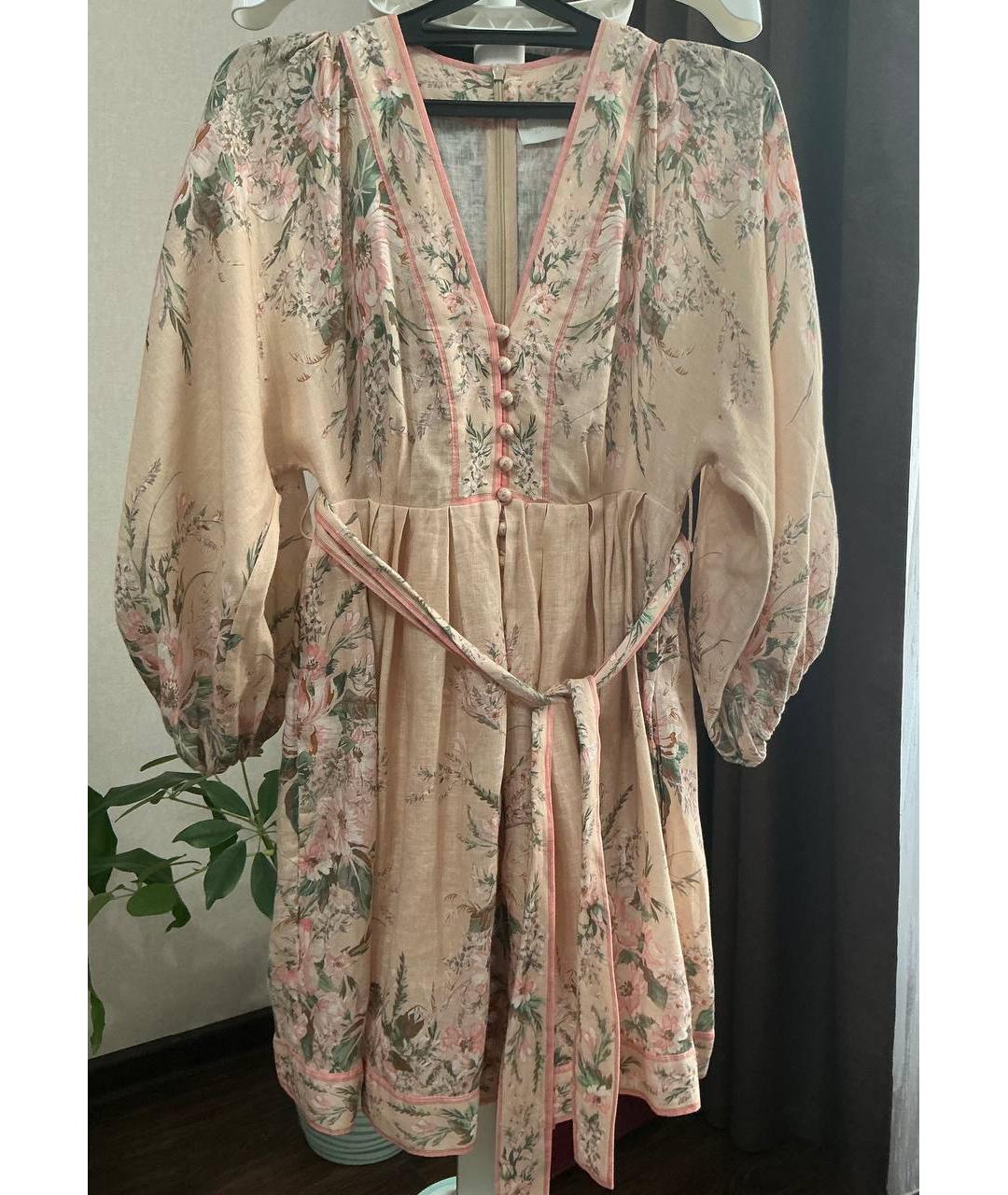 ZIMMERMANN Льняное повседневное платье, фото 3