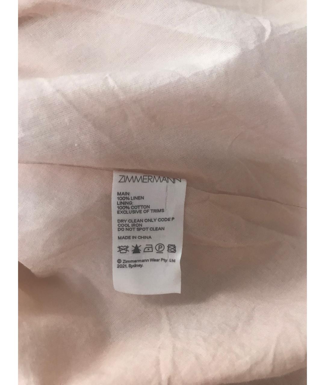 ZIMMERMANN Льняное повседневное платье, фото 4