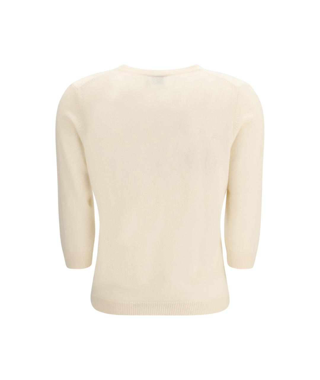 ALLUDE Бежевый кашемировый джемпер / свитер, фото 2