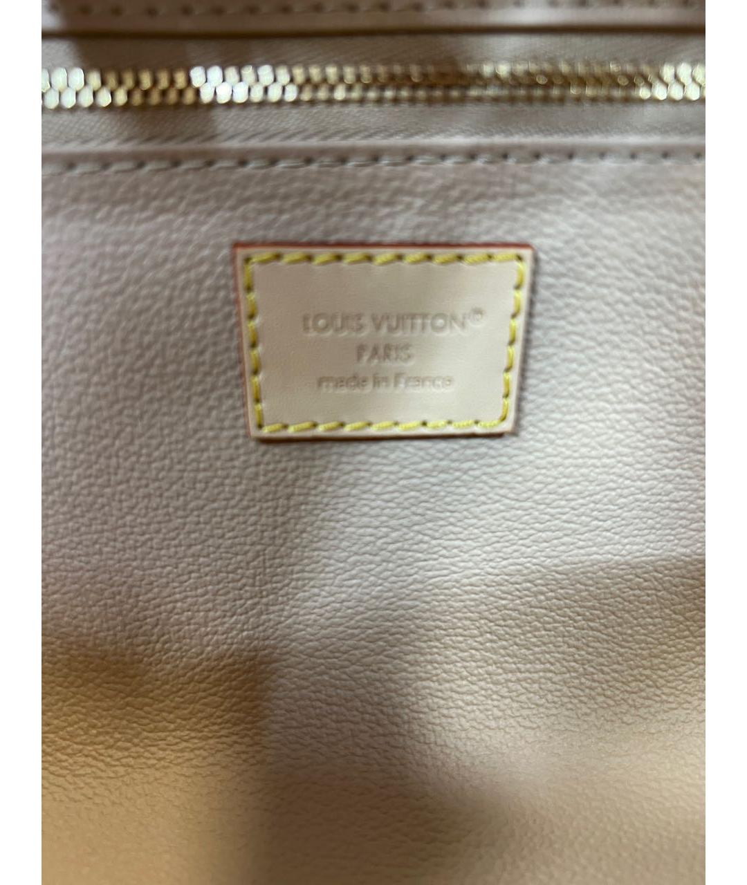 LOUIS VUITTON Коричневая косметичка, фото 6