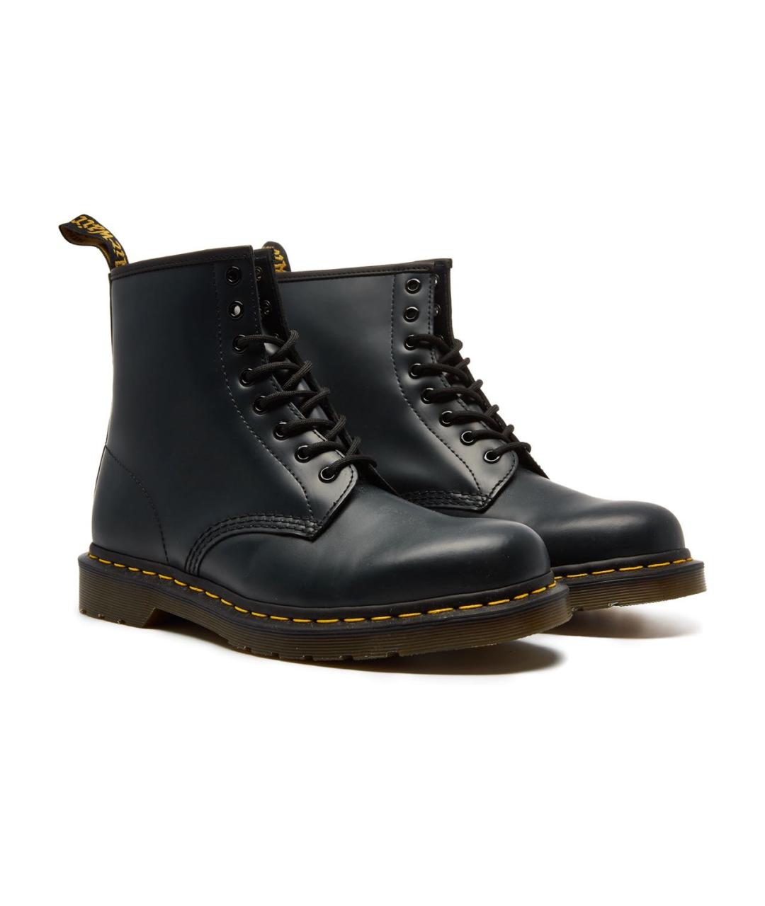 DR. MARTENS Черные кожаные ботинки, фото 8