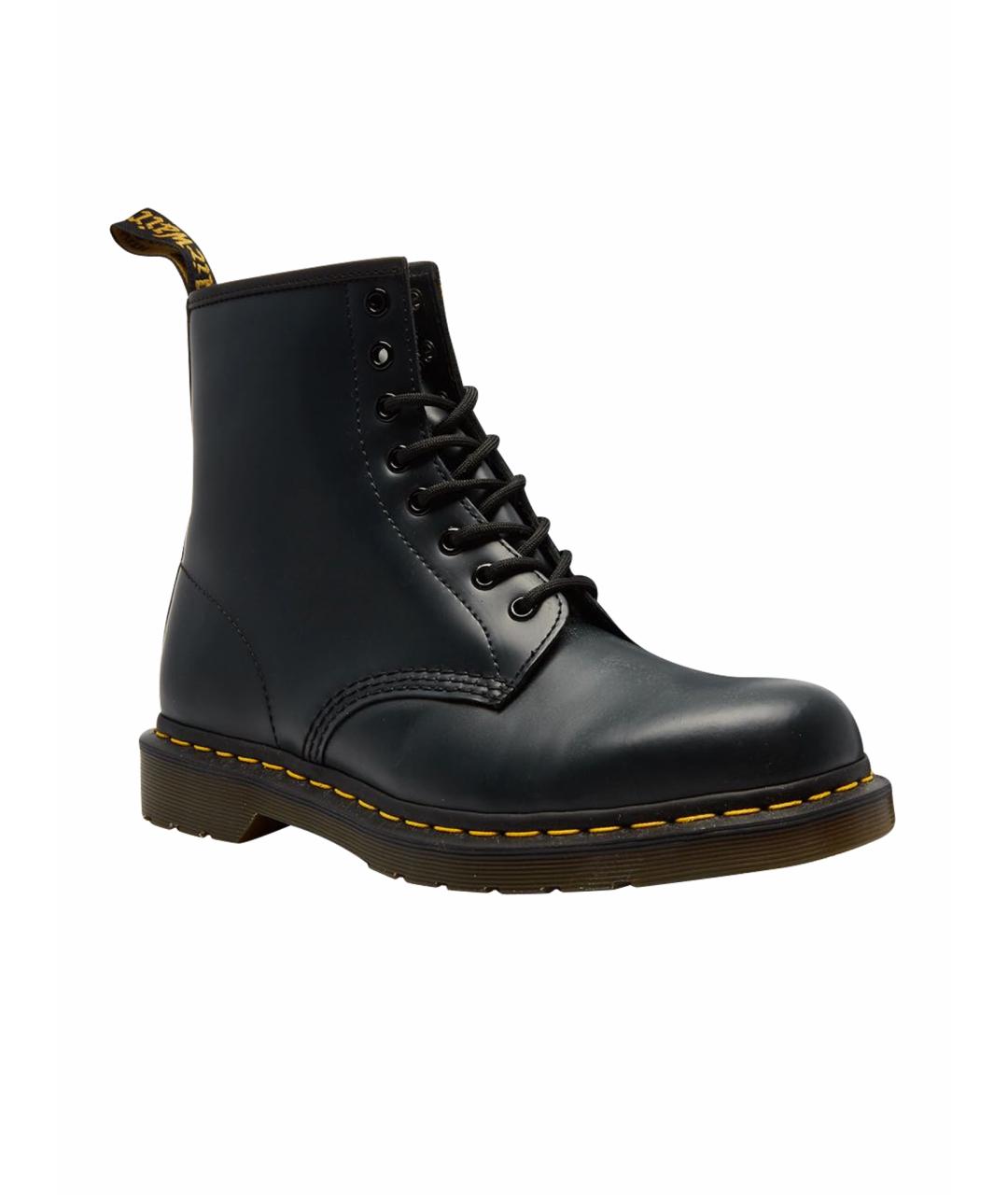 DR. MARTENS Черные кожаные ботинки, фото 1