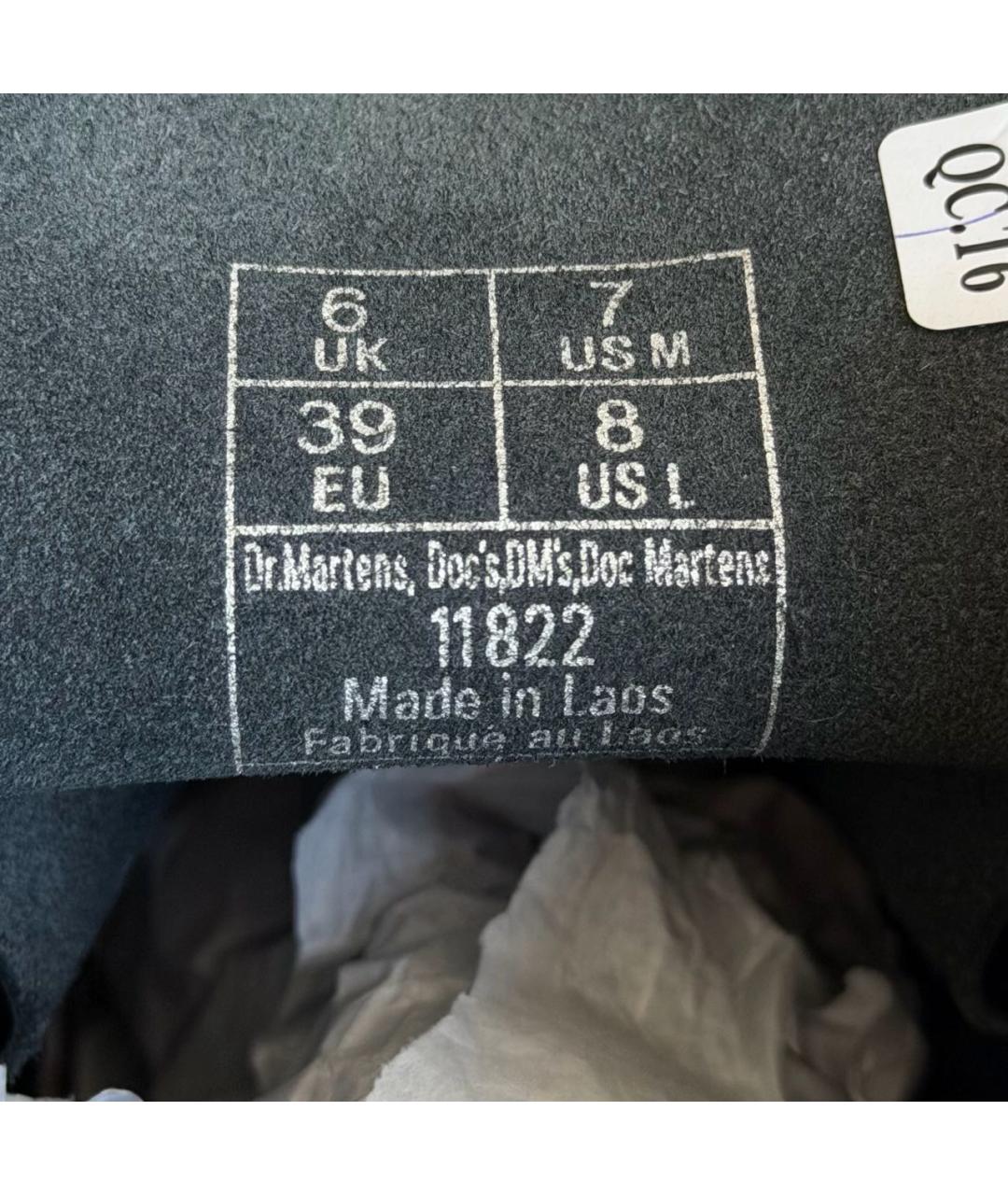 DR. MARTENS Черные кожаные ботинки, фото 6