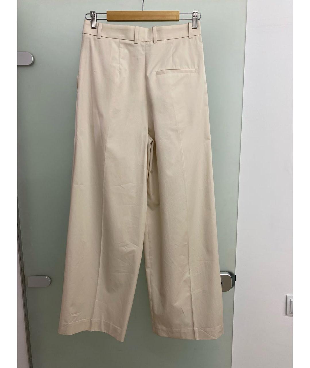 COS Бежевые хлопковые брюки широкие, фото 2