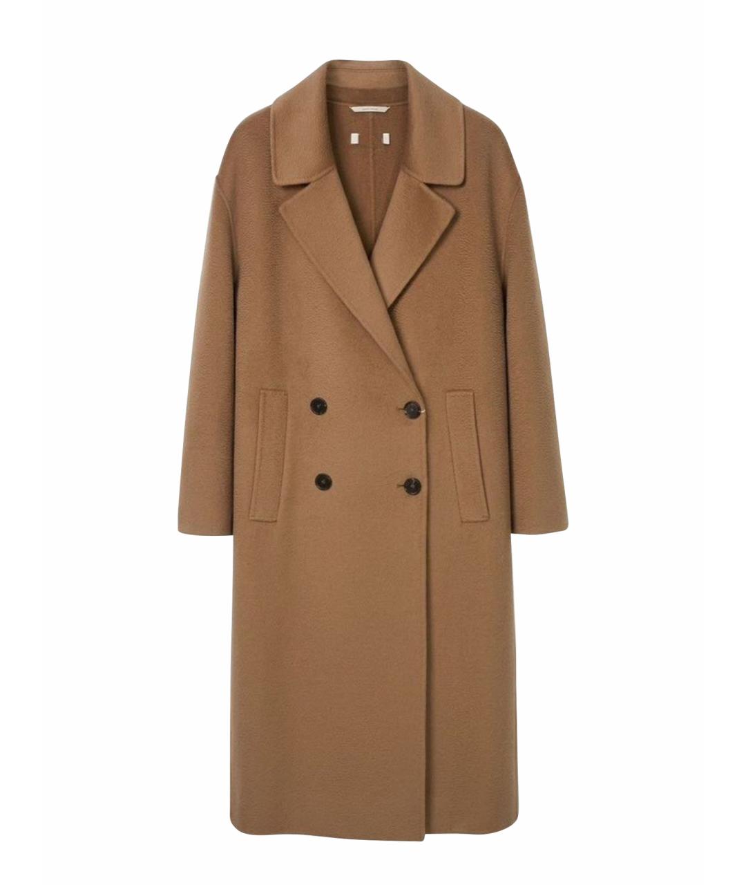 MAX MARA Бежевое шерстяное пальто, фото 1