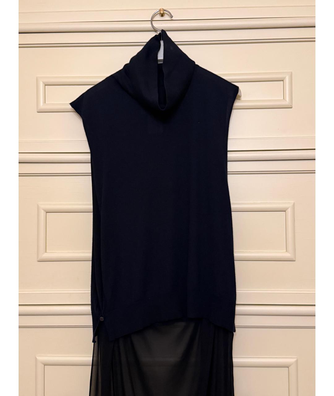 MAISON MARGIELA Темно-синяя кашемировая жилетка, фото 3