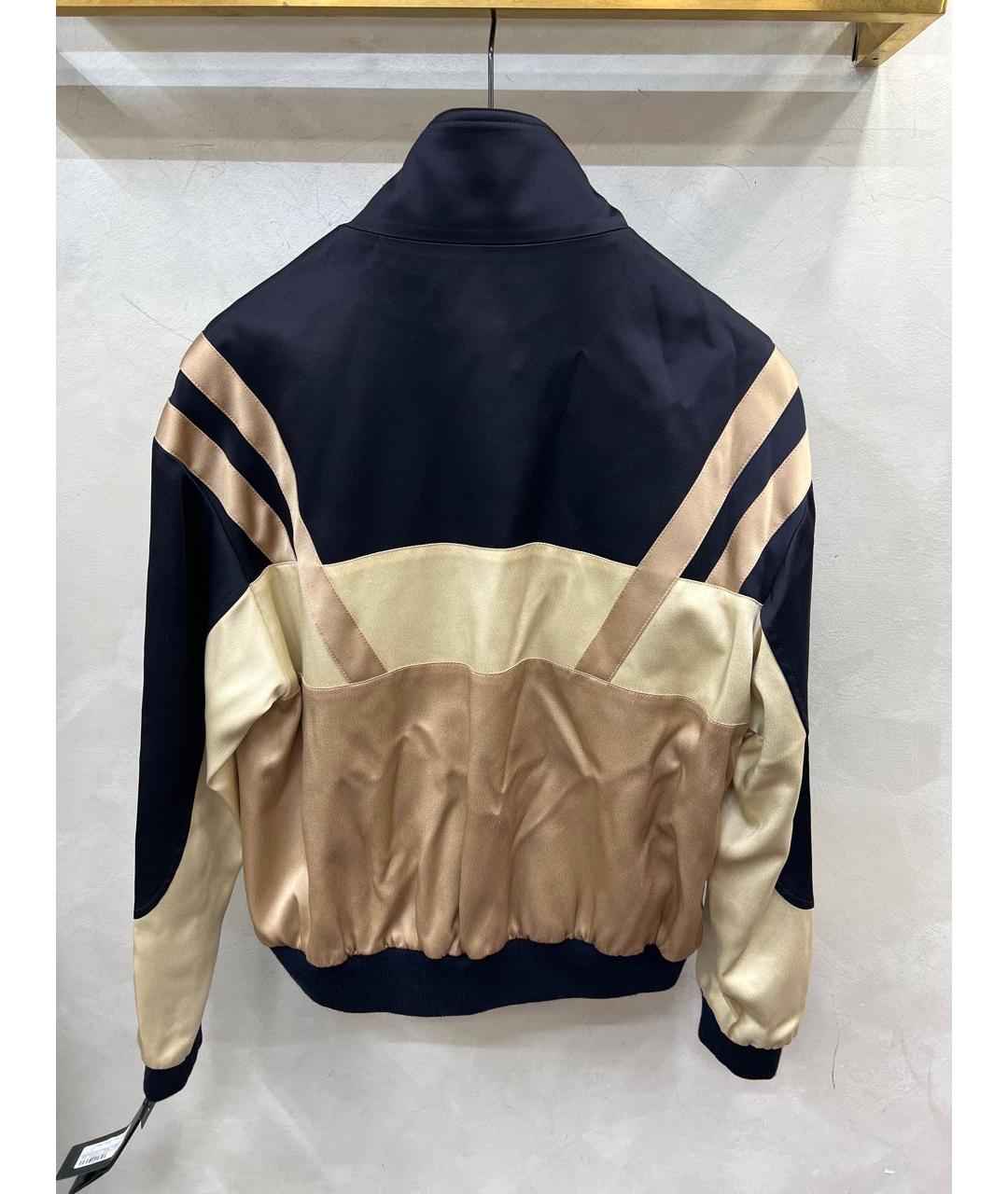 SAINT LAURENT Темно-синяя ацетатная куртка, фото 2