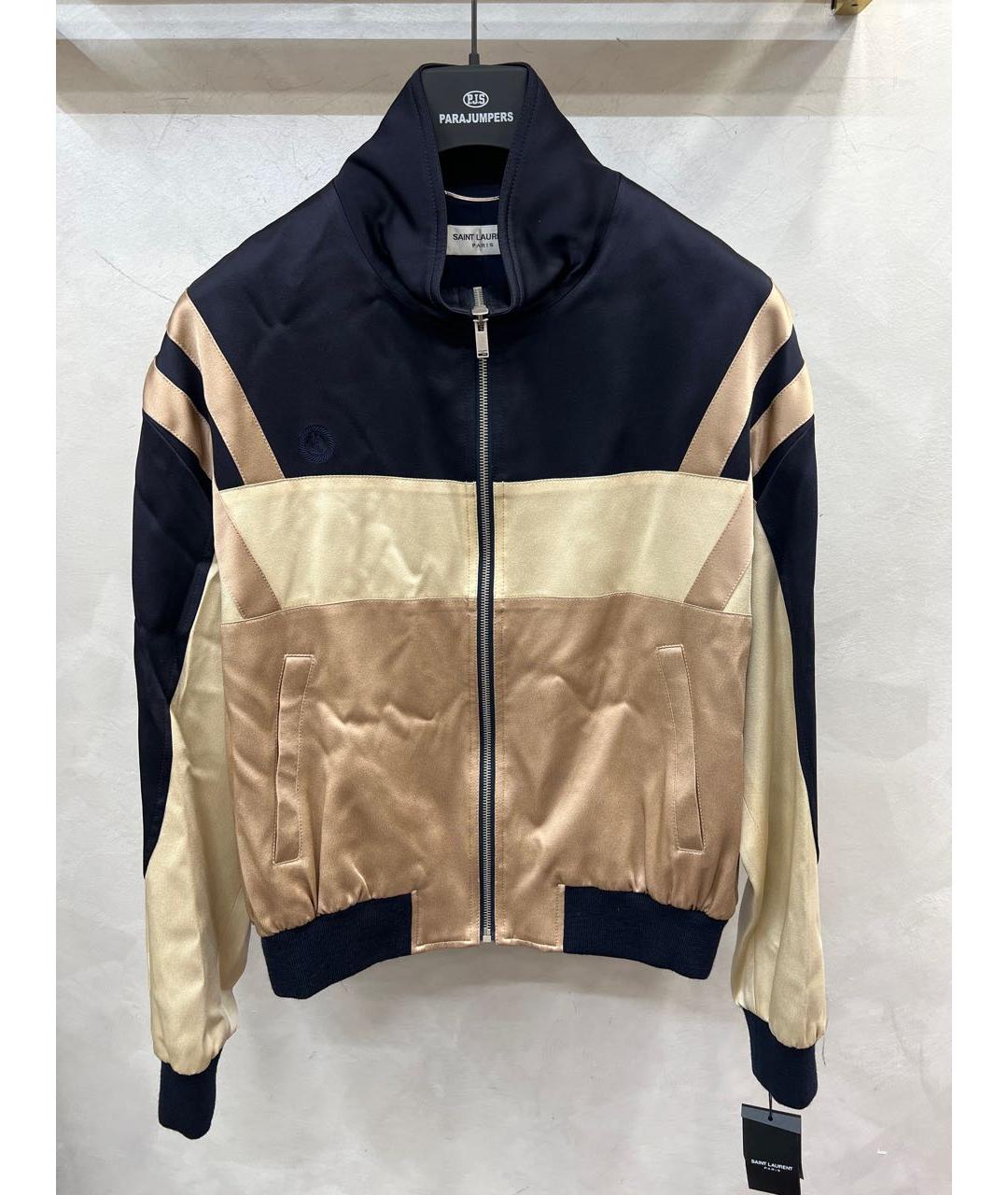 SAINT LAURENT Темно-синяя ацетатная куртка, фото 8