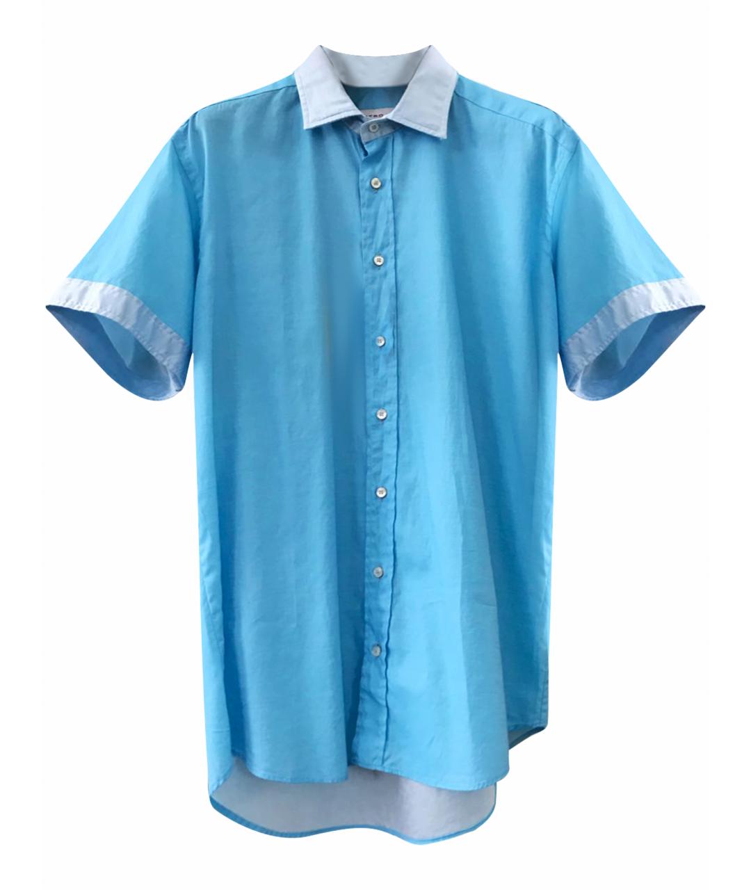 ETRO Голубая хлопковая классическая рубашка, фото 1