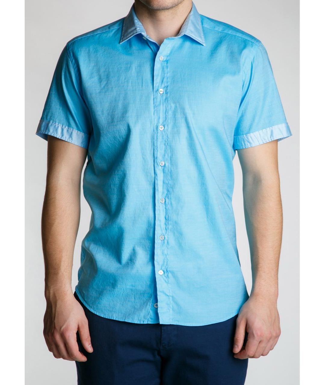 ETRO Голубая хлопковая классическая рубашка, фото 2