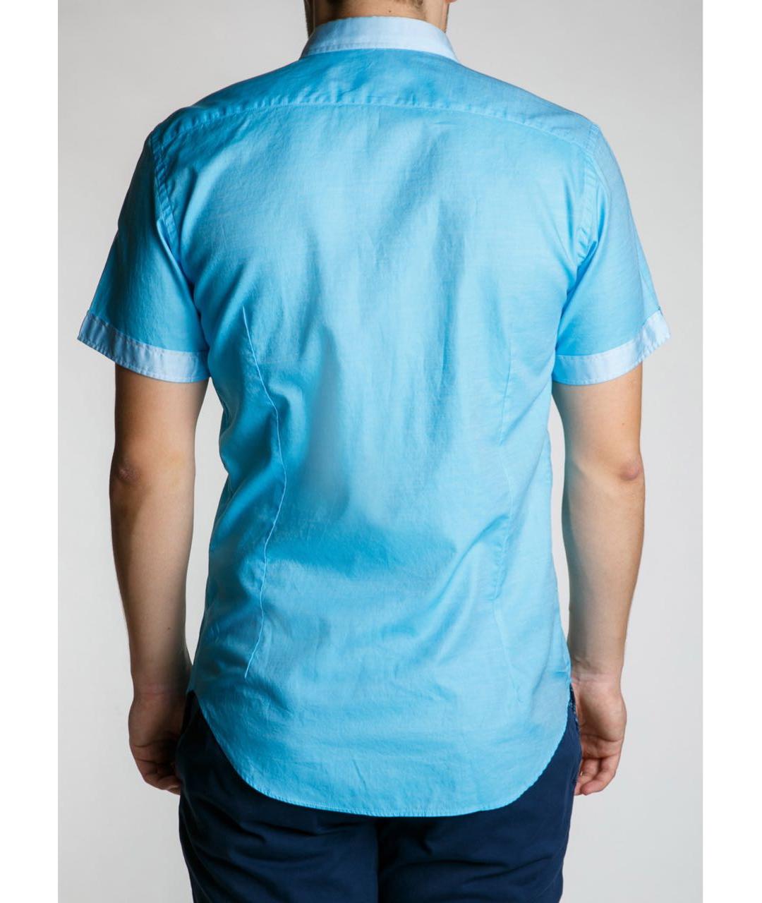 ETRO Голубая хлопковая классическая рубашка, фото 3