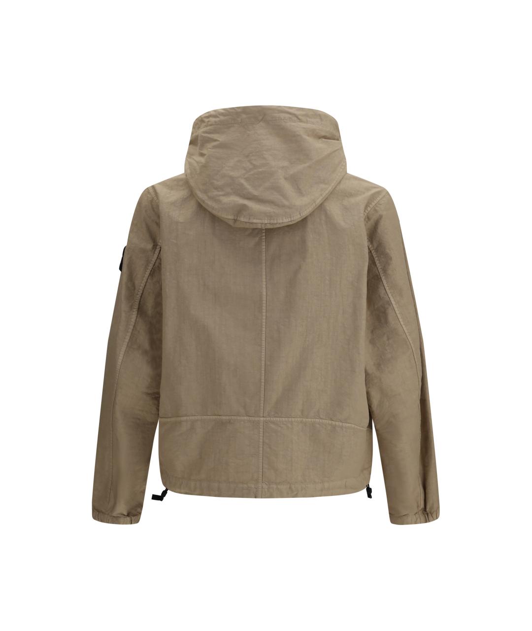 STONE ISLAND Бежевая полиамидовая куртка, фото 2