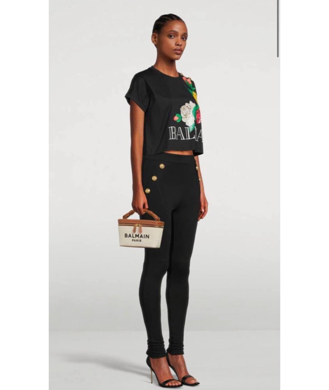 BALMAIN Коричневая кожаная сумка с короткими ручками, фото 6