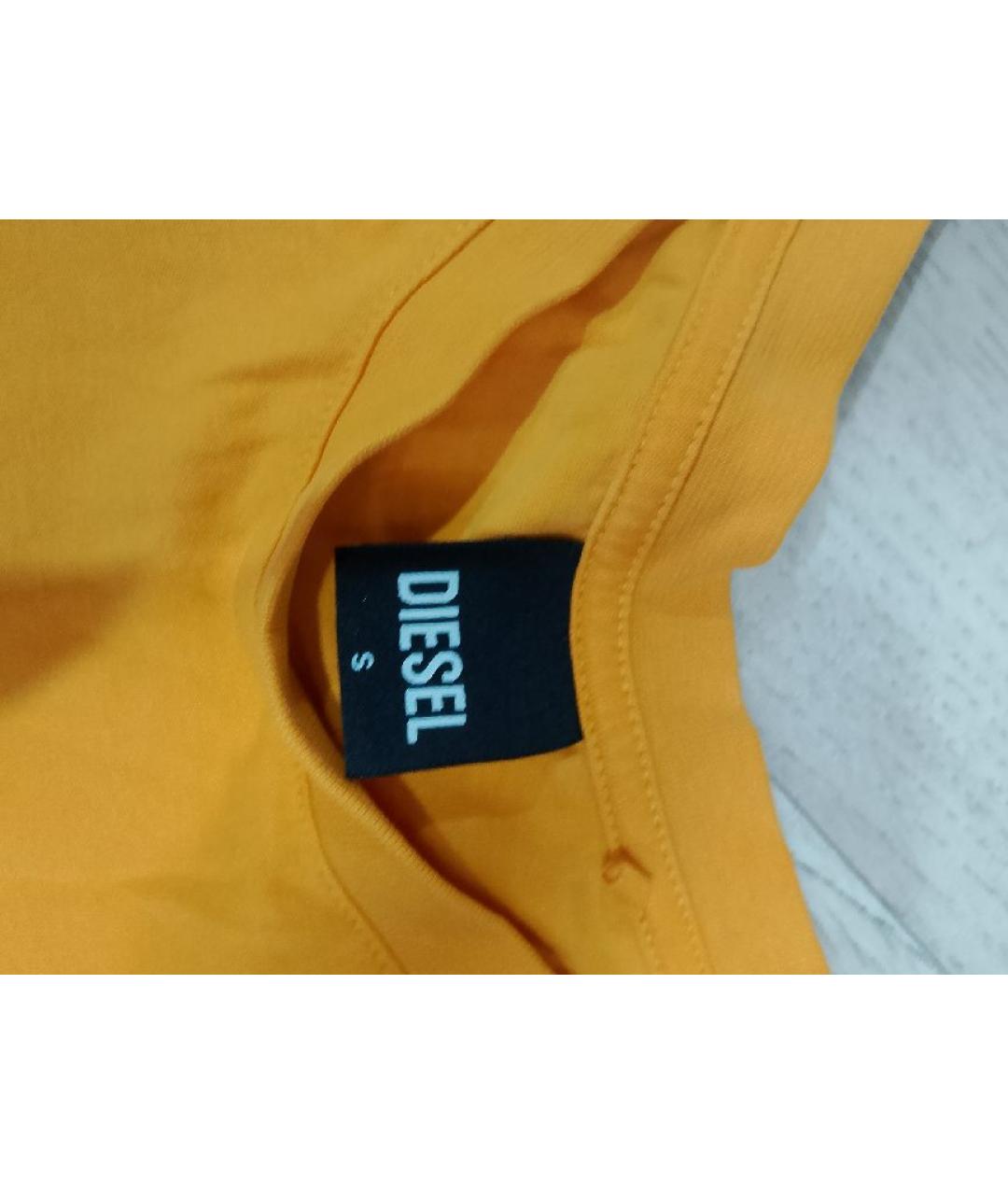 DIESEL Желтая футболка, фото 5