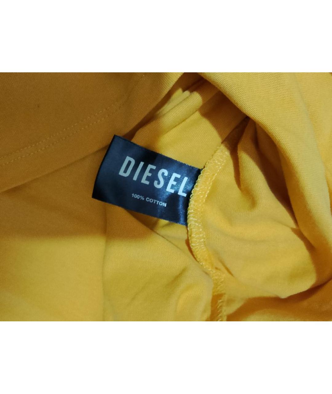 DIESEL Желтая футболка, фото 7