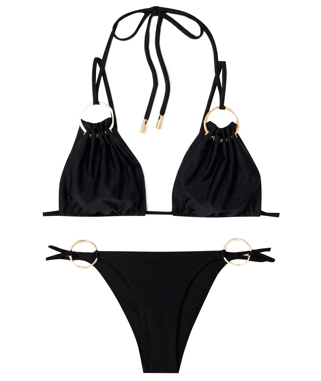 CULT GAIA Черный полиамидовый купальник, фото 1