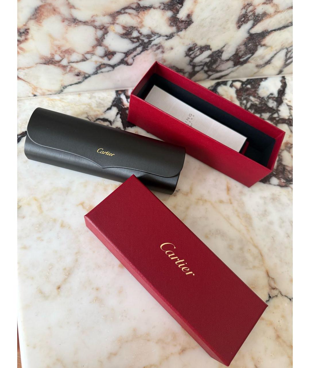 CARTIER Мульти металлические солнцезащитные очки, фото 7