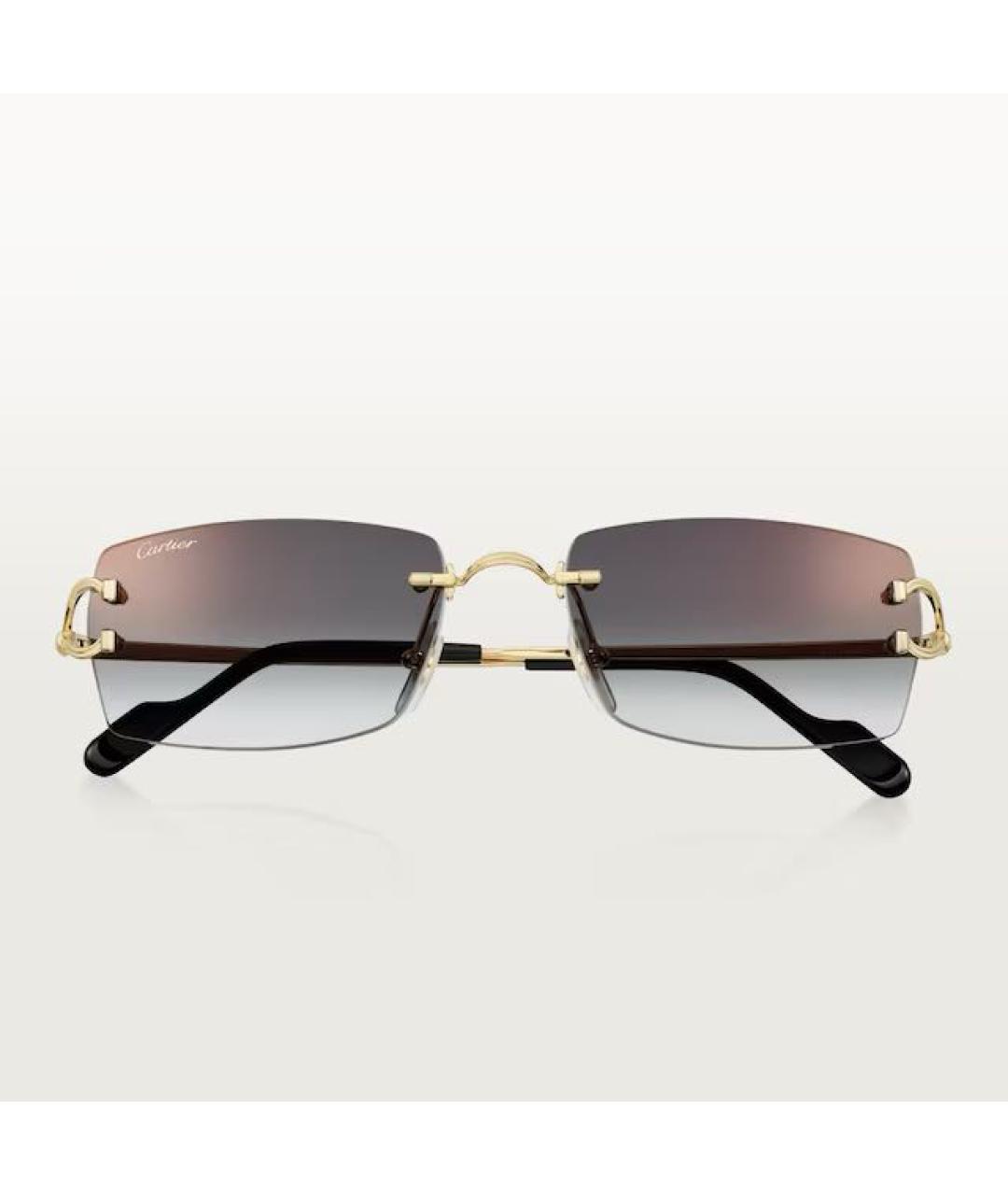 CARTIER Мульти металлические солнцезащитные очки, фото 9