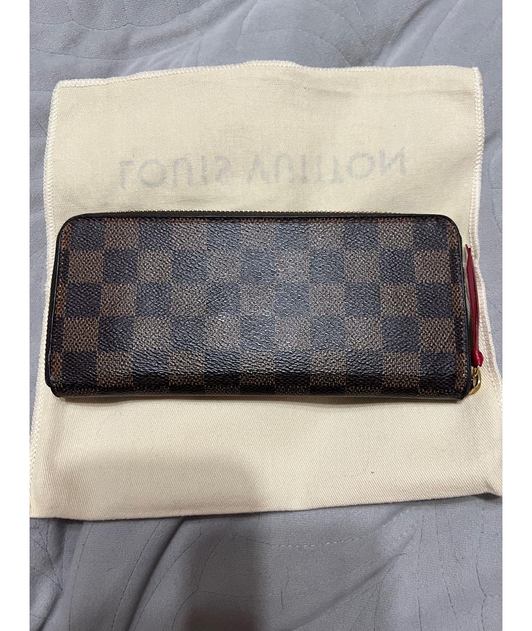 LOUIS VUITTON Коричневый кошелек, фото 3