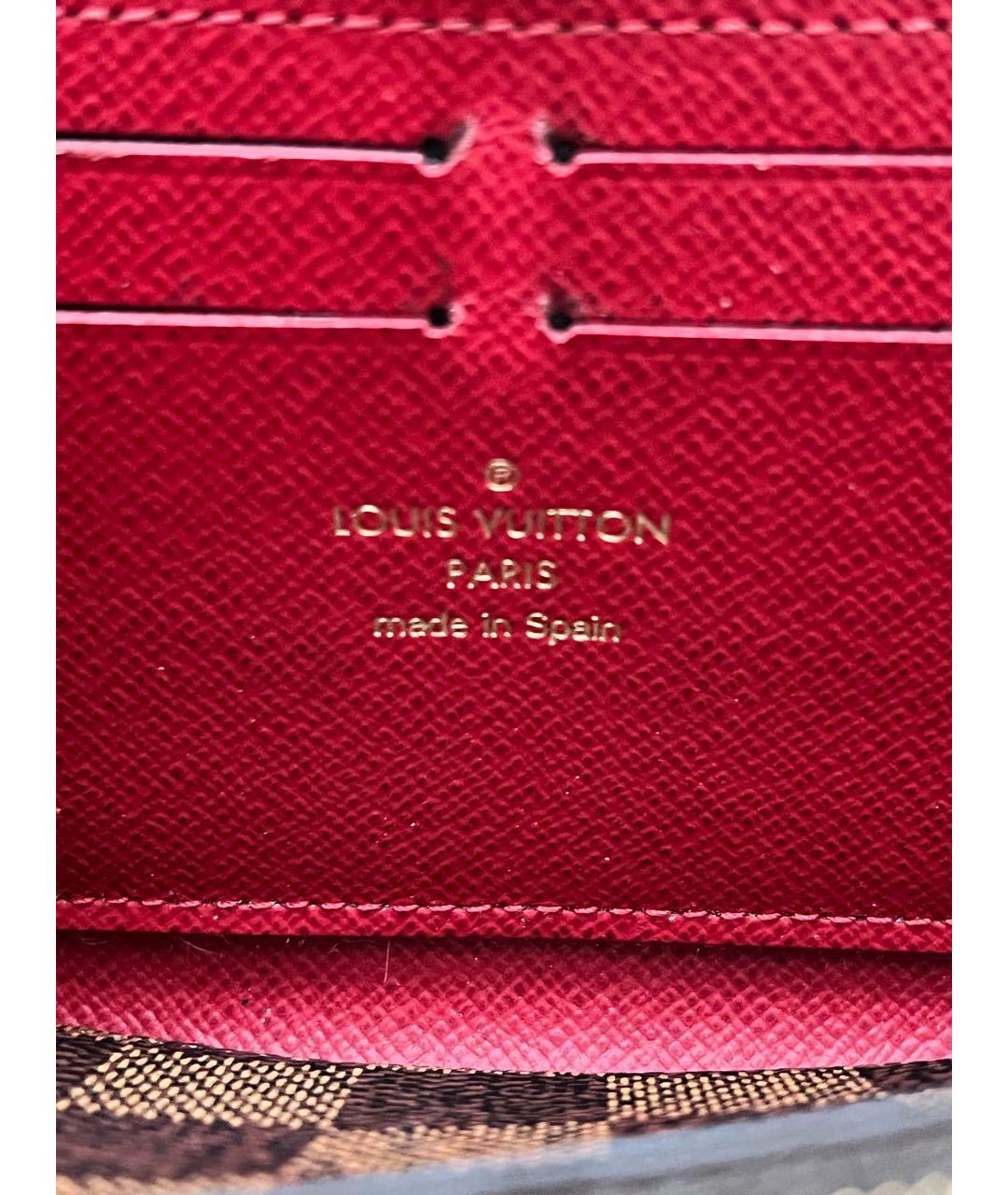 LOUIS VUITTON Коричневый кошелек, фото 5