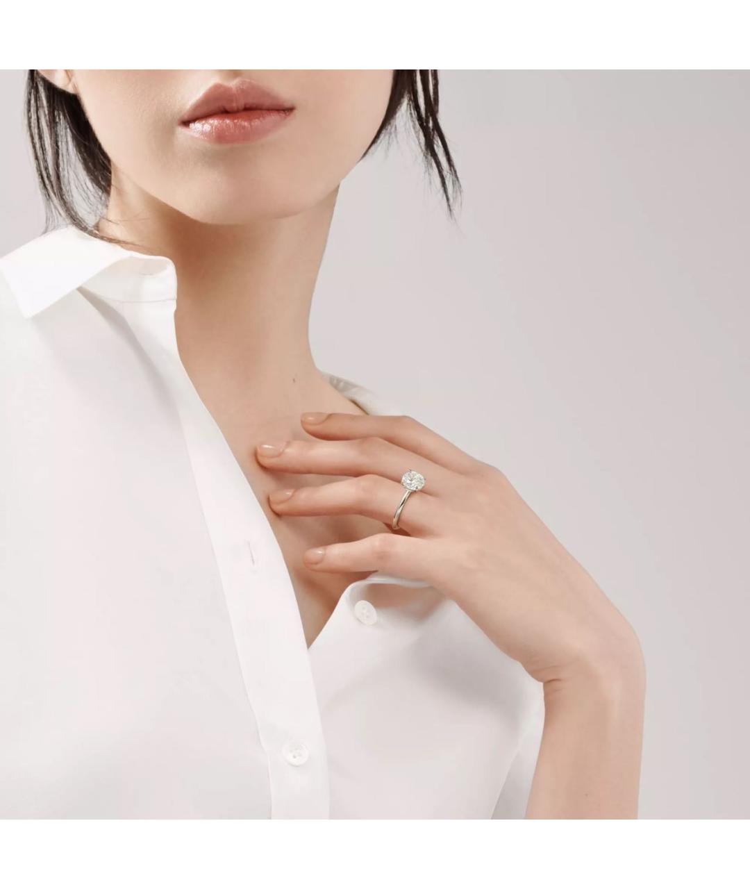 TIFFANY&CO Белое платиновое кольцо, фото 7