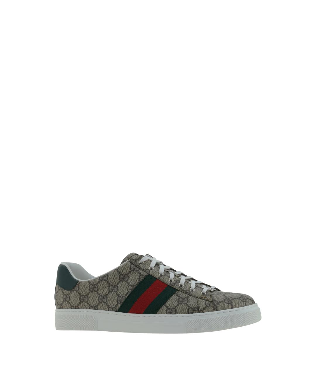 GUCCI Бежевые низкие кроссовки / кеды, фото 2