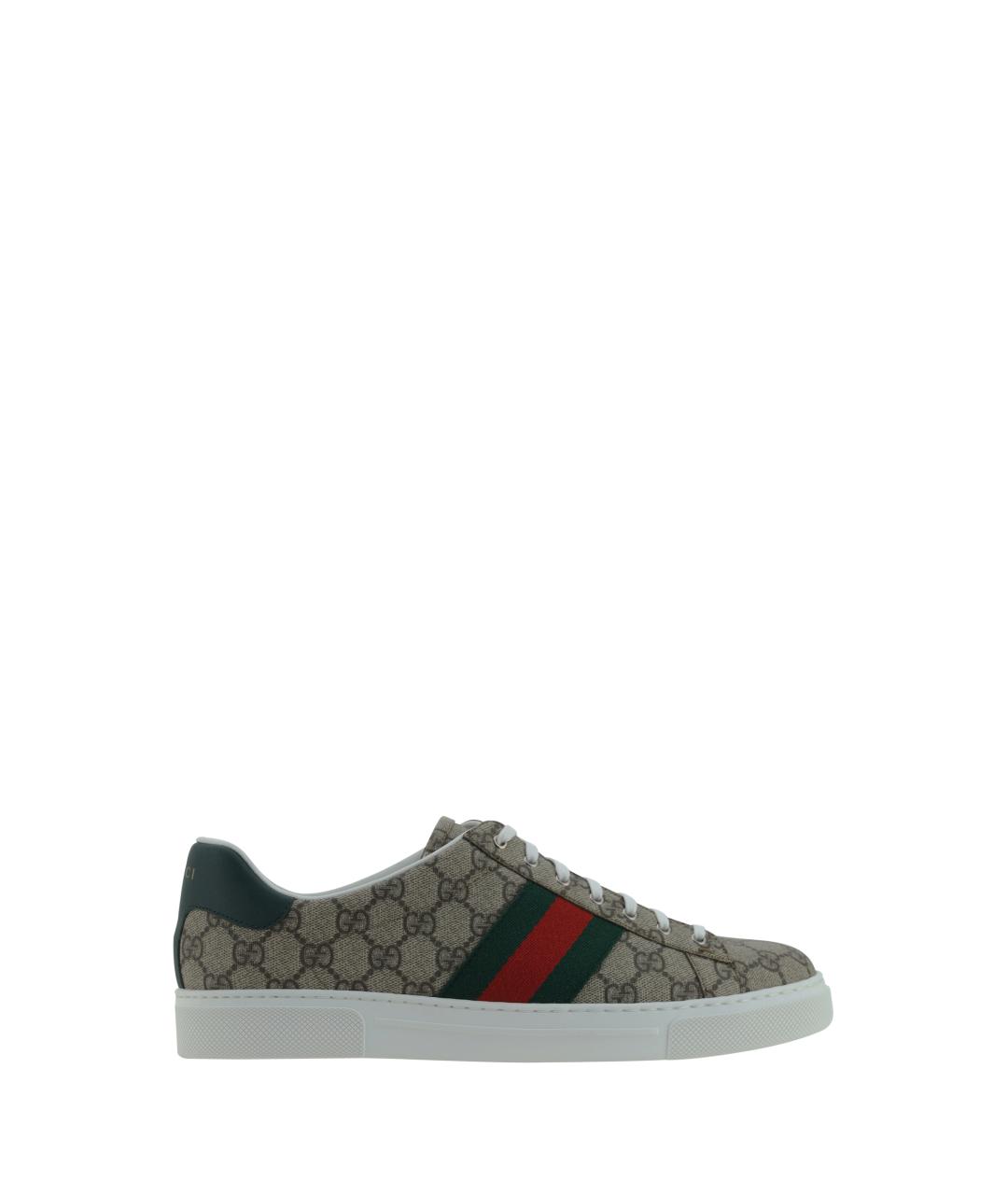 GUCCI Бежевые низкие кроссовки / кеды, фото 1