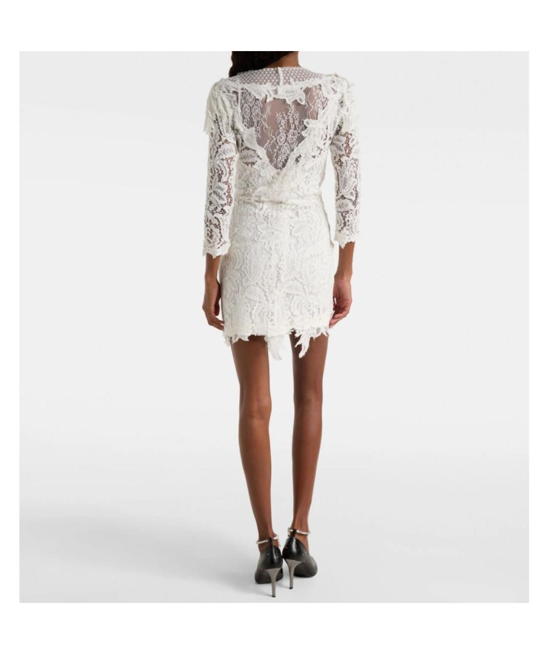 ISABEL MARANT Белое кружевное вечернее платье, фото 3