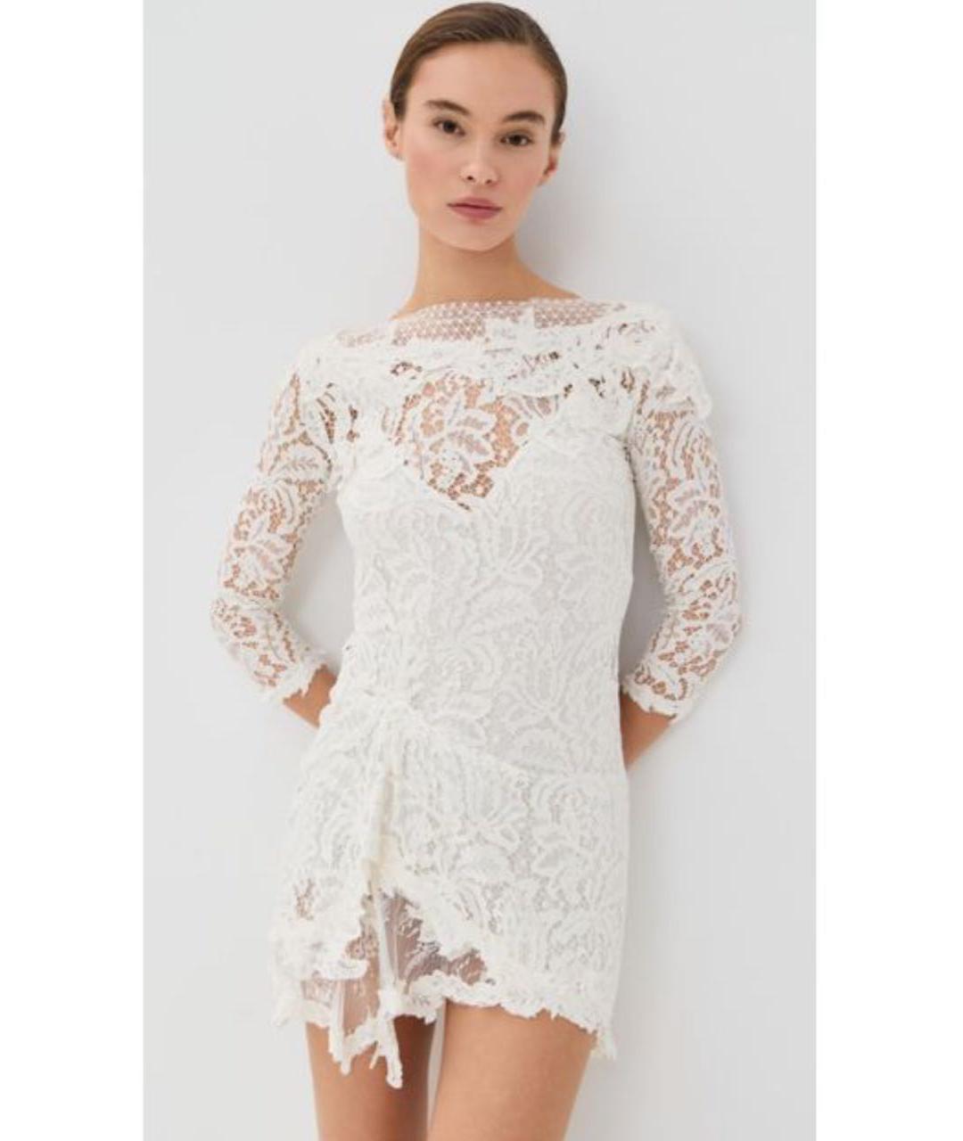 ISABEL MARANT Белое кружевное вечернее платье, фото 6