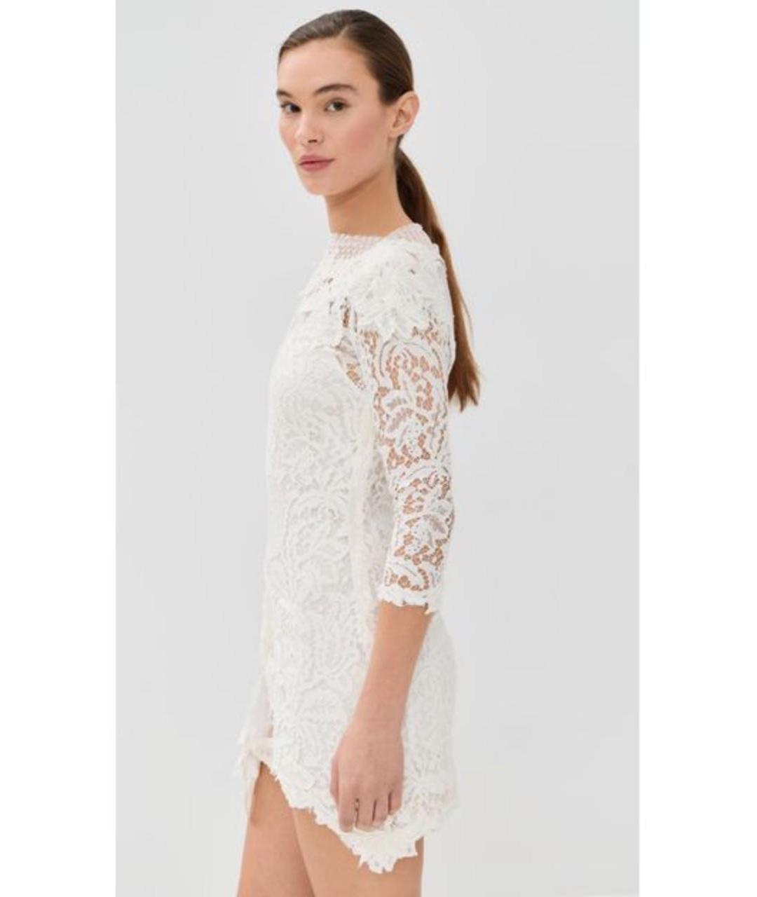 ISABEL MARANT Белое кружевное вечернее платье, фото 8