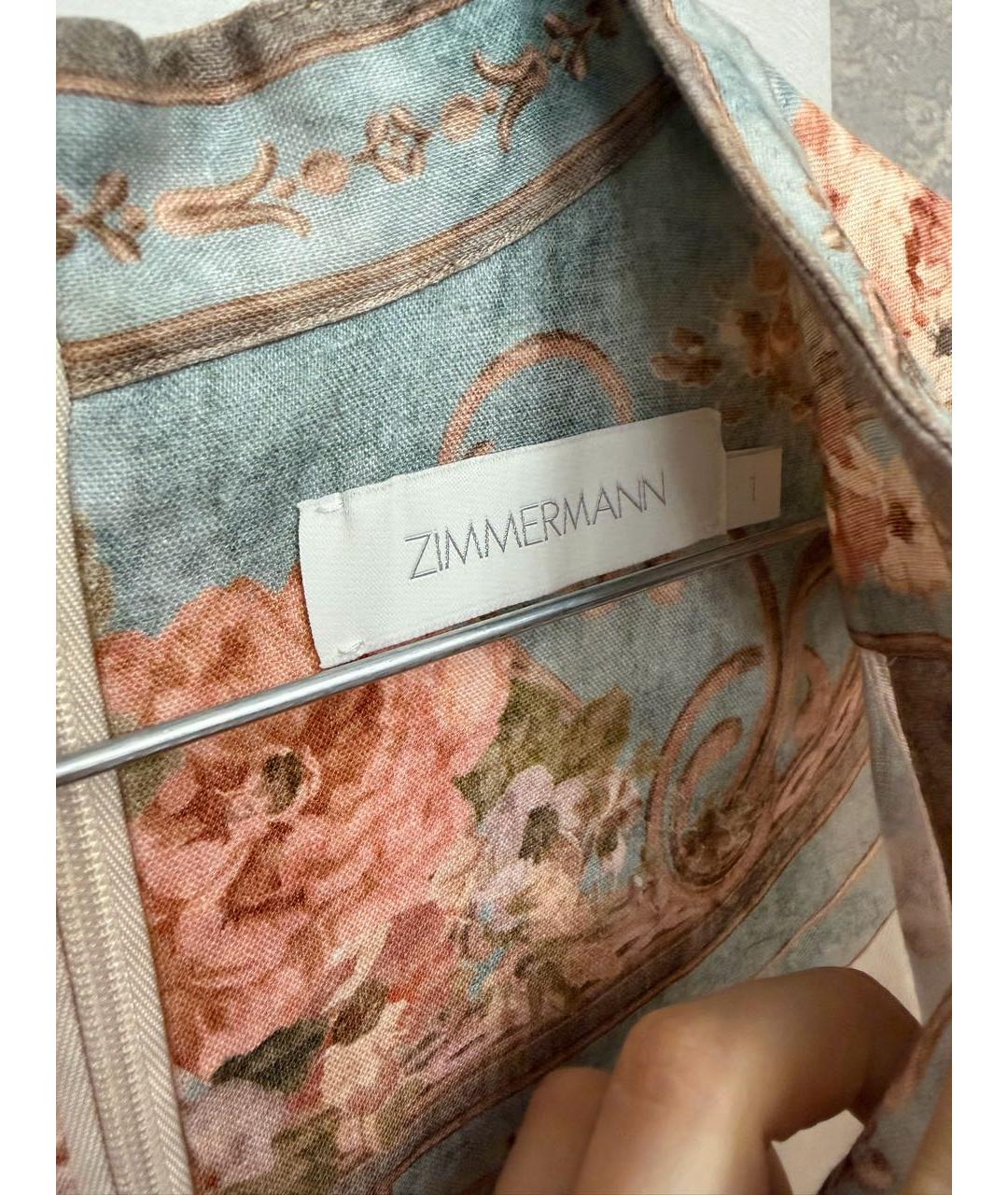ZIMMERMANN Мульти повседневное платье, фото 7