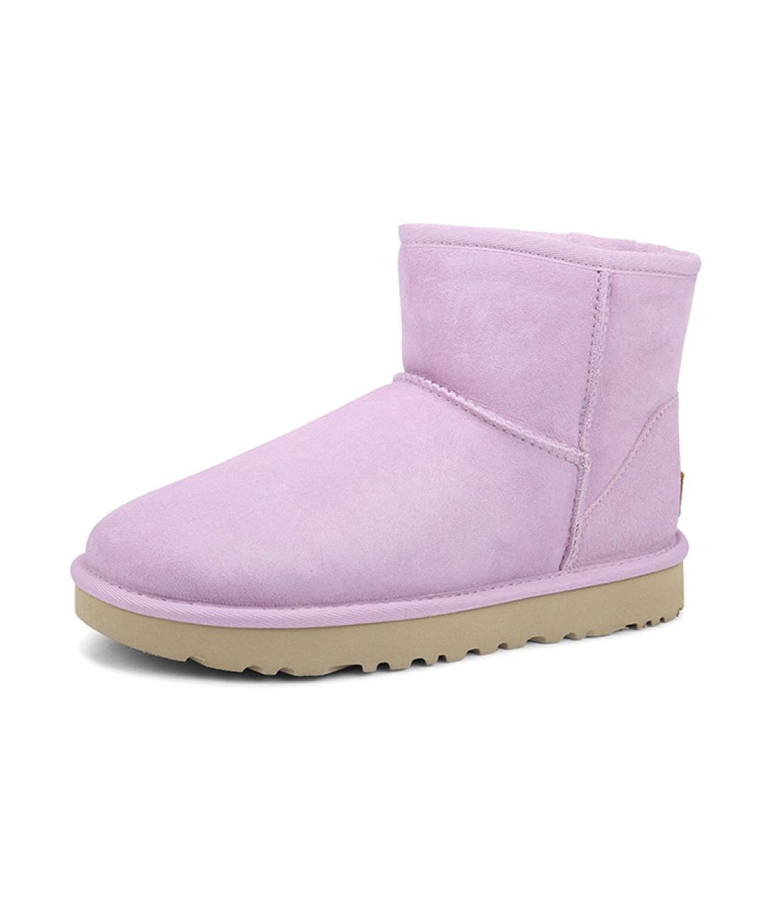 UGG Фиолетовые замшевые ботинки, фото 3