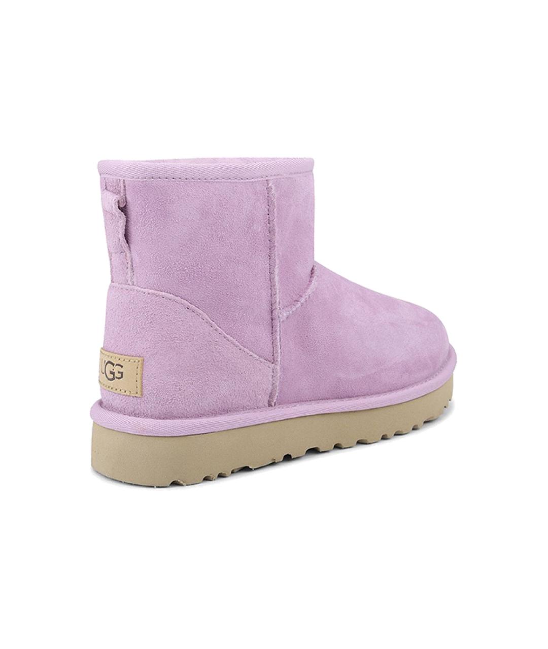 UGG Фиолетовые замшевые ботинки, фото 4