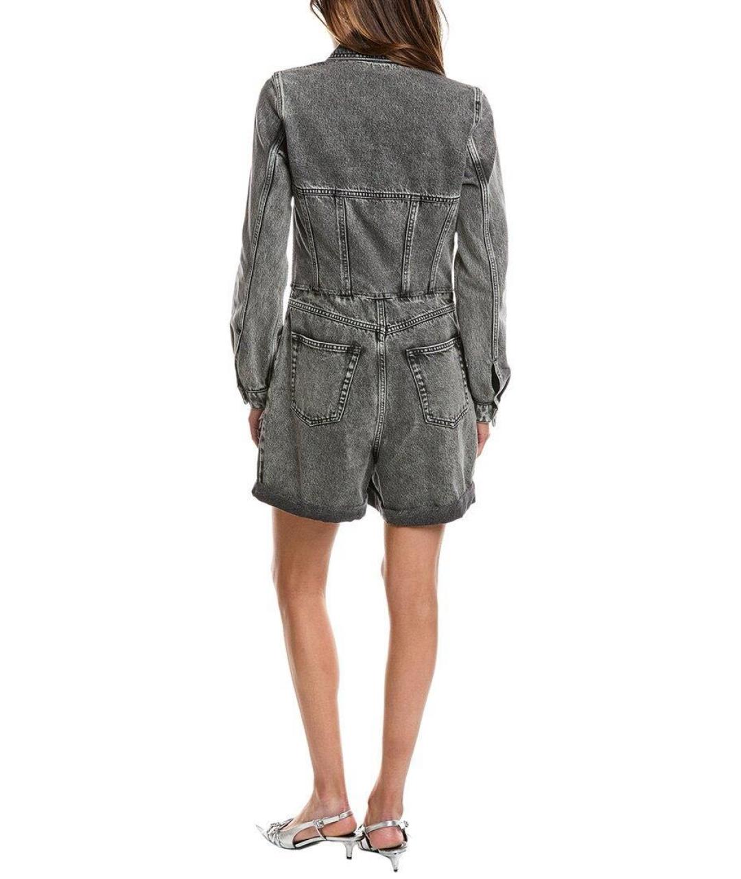 IRO Антрацитовый деним комбинезон, фото 4