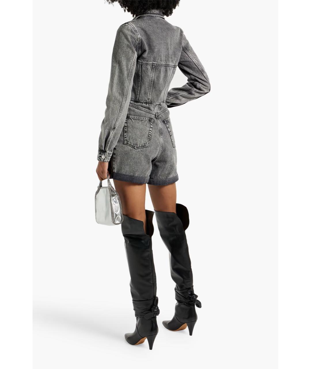 IRO Антрацитовый деним комбинезон, фото 5