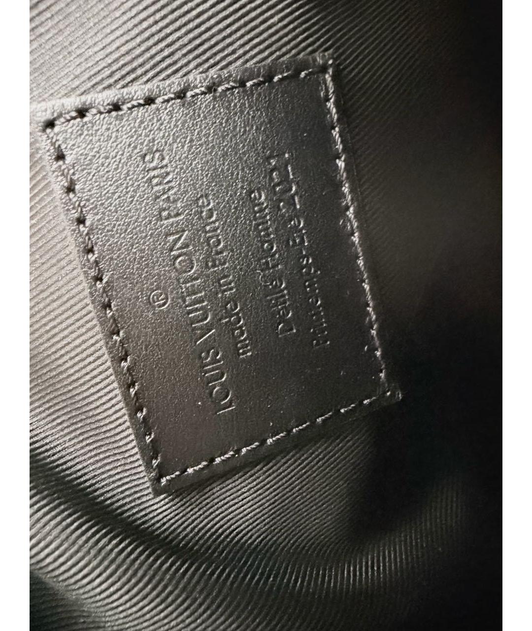 LOUIS VUITTON Коричневая кожаная сумка на плечо, фото 4